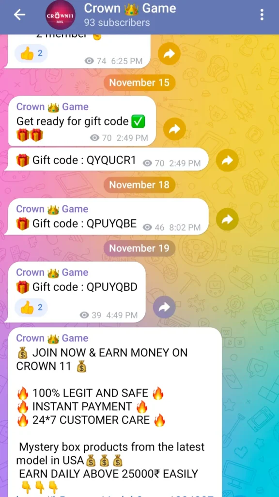 Crown 11 Telegram